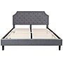 Flash Furniture Brighton Tufted Upholstered Platform Bed in Light Gray Fabric, King (SLBK4KLG)~#|#~sp167319405_sc7