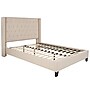 Flash Furniture Riverdale Upholstered Platform Bed in Beige Fabric, Full (HG34)~#|#~sp167335282_sc7