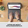 Logitech Folio Touch iPad Keyboard Case with Trackpad for iPad Air (4th and 5th gen), Oxford Gray (920-009952)~#|#~sp167741300_sc7
