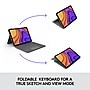 Logitech Folio Touch iPad Keyboard Case with Trackpad for iPad Air (4th and 5th gen), Oxford Gray (920-009952)~#|#~sp167741302_sc7