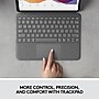Logitech Folio Touch iPad Keyboard Case with Trackpad for iPad Air (4th and 5th gen), Oxford Gray (920-009952)~#|#~sp167741377_sc7