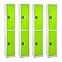 AdirOffice 72'' 2-Tier Green Storage Locker, 4/Pack (629-202-GRN-4PK)~#|#~sp167806572_sc7