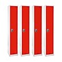 AdirOffice 72" 1-Compartment Tier Red Storage Locker, 4/Pack (629-201-RED-4PK)~#|#~sp167806590_sc7