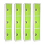 AdirOffice 72'' 3-Tier Green Storage Locker, 4/Pack (629-203-GRN-4PK)~#|#~sp167806591_sc7
