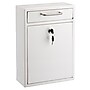 AdirOffice Wall-Mounted Steel Key Lock Drop Box Interoffice Mailbox, White (631-05-WHI)~#|#~sp167909473_sc7