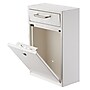 AdirOffice Wall-Mounted Steel Key Lock Drop Box Interoffice Mailbox, White (631-05-WHI)~#|#~sp167909475_sc7