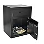 AdirOffice Black Steel Drop Bin Depository Safe With Digital Lock, 1.1 cu. ft. (670-200-BLK)~#|#~sp167909497_sc7