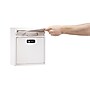 AdirOffice Steel Medium Wall Mounted Interoffice Mailbox Drop Box, White (631-05-WHI-KC)~#|#~sp167909631_sc7