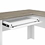 Bush Furniture Fairview 60"W L Shaped Desk with Drawers and Storage Cabinet, Shiplap Gray/Pure White (WC53630-03K)~#|#~sp168011830_sc7