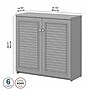 Bush Furniture Fairview 30" Small Storage Cabinet with 3 Shelves, Cape Cod Gray (WC53596-03)~#|#~sp168353561_sc7