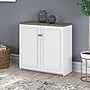 Bush Furniture Fairview 30" Small Storage Cabinet with 3 Shelves, Shiplap Gray/Pure White (WC53696-03)~#|#~sp168353578_sc7
