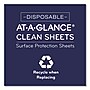 AT-A-GLANCE Disposable Clean Sheets, 25 Sheets, 17 x 22, White, 25/Pack~#|#~sp168608876_sc7