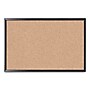 U Brands Self-Healing Cork Bulletin Board, 35" x 23", Black Finish (00301AANNN)~#|#~sp168697184_sc7