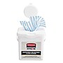 Rubbermaid Commercial HYGEN Disposable Microfiber Charging Bucket, 7.92 x 7.75 x 7.44, White, 4/Carton~#|#~sp168697681_sc7