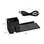 Bostitch Konnect Stackable Plastic Office Phone Stand, Black (KT2-BASEPHONE-BLK)~#|#~sp168851508_sc7