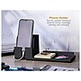 Bostitch Konnect Stackable Plastic Office Phone Stand, Black (KT2-BASEPHONE-BLK)~#|#~sp168851510_sc7