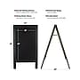 Excello Global Products Chalkboard, Black Wood, 40" x 22" (EGP-CKB-0003)~#|#~sp168851639_sc7