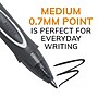 BIC Gel-ocity Quick Dry Retractable Gel Pen, Medium Point, 0.7 mm, Black Ink, 12/Pack (RGLCG11-BLK)~#|#~sp168939786_sc7