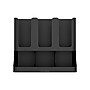 Mind Reader 6 Compartment 2-Tier Cup and Condiment Countertop Organizer, Black (UPRIGHT6-BLK)~#|#~sp169019439_sc7