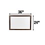 Excello Global Products Magnetic Dry-Erase Whiteboard, Rustic Wood Frame, 3' x 2' (EGP-HD-0077)~#|#~sp169025043_sc7