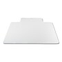 Deflect-O Carpet Chair Mat with Lip, 45" x 53'', Medium-Pile, Clear (DEFCM14232AM)~#|#~sp169516714_sc7