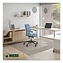 Deflect-O Carpet Chair Mat with Lip, 45" x 53'', Medium-Pile, Clear (DEFCM14232AM)~#|#~sp169516715_sc7
