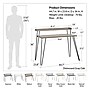 Ameriwood Haven 45" Computer Desk, Natural/White (9881914COM)~#|#~sp169784866_sc7