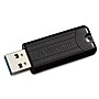 Verbatim PinStripe 128GB USB 3.2 Type A Flash Drive, Black (49319)~#|#~sp169867314_sc7