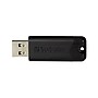 Verbatim PinStripe 256GB USB 3.2 Type-A Flash Drive, Black (49320)~#|#~sp169867322_sc7
