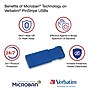 Verbatim PinStripe 128GB USB 3.2 Type-A Flash Drive, Red/Green/Blue, 3/Pack (70390)~#|#~sp169867474_sc7