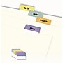 Avery Printable Self-Adhesive Plastic Tabs, 1-1/4", Assorted Colors, 96/Pack (16281)~#|#~sp170347739_sc7