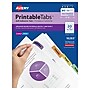 Avery Printable Self-Adhesive Plastic Tabs, 1-3/4", Assorted, 80/Pack (16283)~#|#~sp170347749_sc7