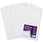 Avery Corner Lock, 3-Hole Punched Plastic Sleeves, Heavyweight, 8-1/2” x 11”, Clear, 4/Pack (72269)~#|#~sp170351450_sc7