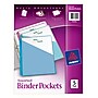 Avery Poly Binder Pocket, 3-Hole Punched, Assorted Colors, 5/Pack (75254)~#|#~sp170351774_sc7