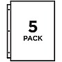Avery Poly Binder Pocket, 3-Hole Punched, Assorted Colors, 5/Pack (75254)~#|#~sp170351782_sc7