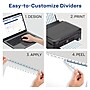 Avery EcoFriendly Index Maker Print & Apply Label Paper Dividers, 12 Tab, White, 5/Pack (11582)~#|#~sp170353050_sc7