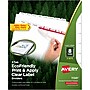 Avery Index Maker EcoFriendly Paper Dividers with Print & Apply Label Sheets, 8 Tab, White, 5 Sets/Pack (11581)~#|#~sp170353065_sc7