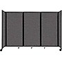 Versare The Room Divider 360 Freestanding Mobile Partition, 72"H x 102"W, Charcoal Gray (1172307)~#|#~sp170499562_sc7