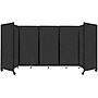 Versare The Room Divider 360 Freestanding Mobile Partition, 72"H x 168"W, Black Fabric (1172502)~#|#~sp170499572_sc7