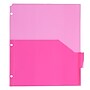 JAM Paper® Plastic Index Tab Dividers with Double Pockets, 5-Tab, 9 3/4 x 11 1/2, Multicolor (375032920)~#|#~sp170856829_sc7