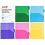 JAM Paper® Plastic Index Tab Dividers with Double Pockets, 5-Tab, 9 3/4 x 11 1/2, Multicolor (375032920)~#|#~sp170857078_sc7