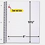 Five Star 5-Subject Subject Notebooks, 8" x 10.5", Wide Ruled, 200 Sheets, Each (51016)~#|#~sp171348860_sc7