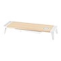 Bostitch Adjustable Monitor Stand with Wireless Charging Pad, Light Wood/White (STND-2408WH)~#|#~sp171560316_sc7
