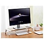 Bostitch Adjustable Monitor Stand with Wireless Charging Pad, Light Wood/White (STND-2408WH)~#|#~sp171560317_sc7