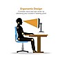 Bostitch Adjustable Monitor Stand with Wireless Charging Pad, Light Wood/White (STND-2408WH)~#|#~sp171560319_sc7