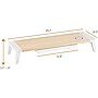 Bostitch Adjustable Monitor Stand with Wireless Charging Pad, Light Wood/White (STND-2408WH)~#|#~sp171560321_sc7