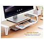 Bostitch Adjustable Monitor Stand with Wireless Charging Pad, Light Wood/White (STND-2408WH)~#|#~sp171560322_sc7