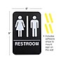 Excello Global Products Indoor/Outdoor Restroom Wall Sign with Braille Text, 6" x 9", Black/White, 3/Pack (EGP-HD-0275-S)~#|#~sp172138900_sc7