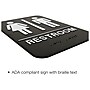 Excello Global Products Indoor/Outdoor Restroom Wall Sign with Braille Text, 6" x 9", Black/White, 3/Pack (EGP-HD-0275-S)~#|#~sp172138901_sc7