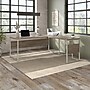 Bush Business Furniture Hybrid 72"W L Shaped Table Desk with Metal Legs, Modern Hickory (HYB026MH)~#|#~sp172325781_sc7